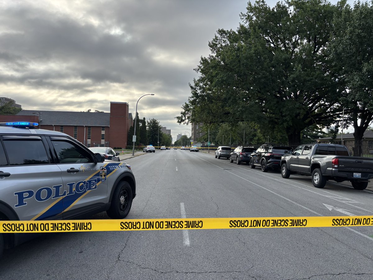 LMPD is responding to a shooting near Central High School, close to where shots were fired at a bus stop on the first day of school