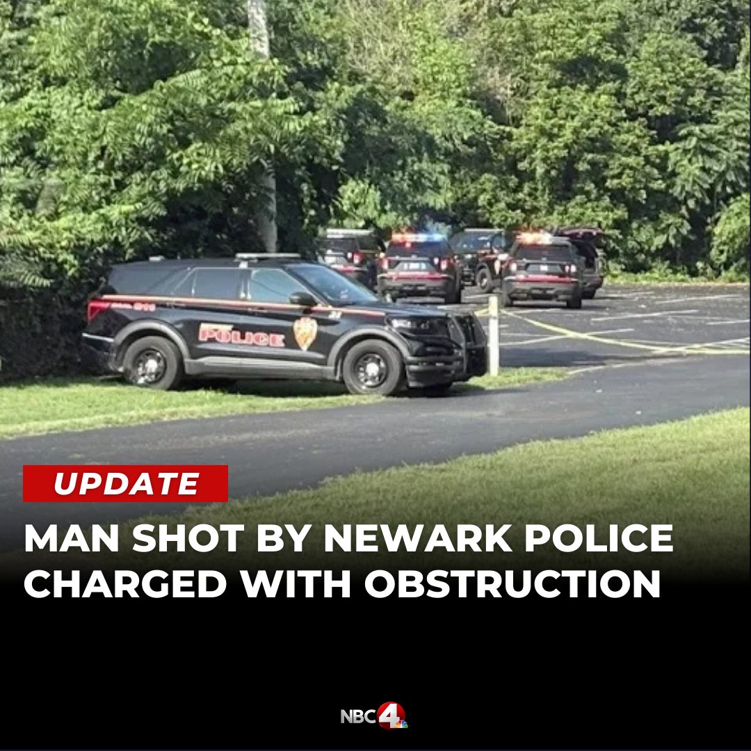 A man who was hospitalized after a shootout with Newark police has been charged in Licking County Court of Common Pleas