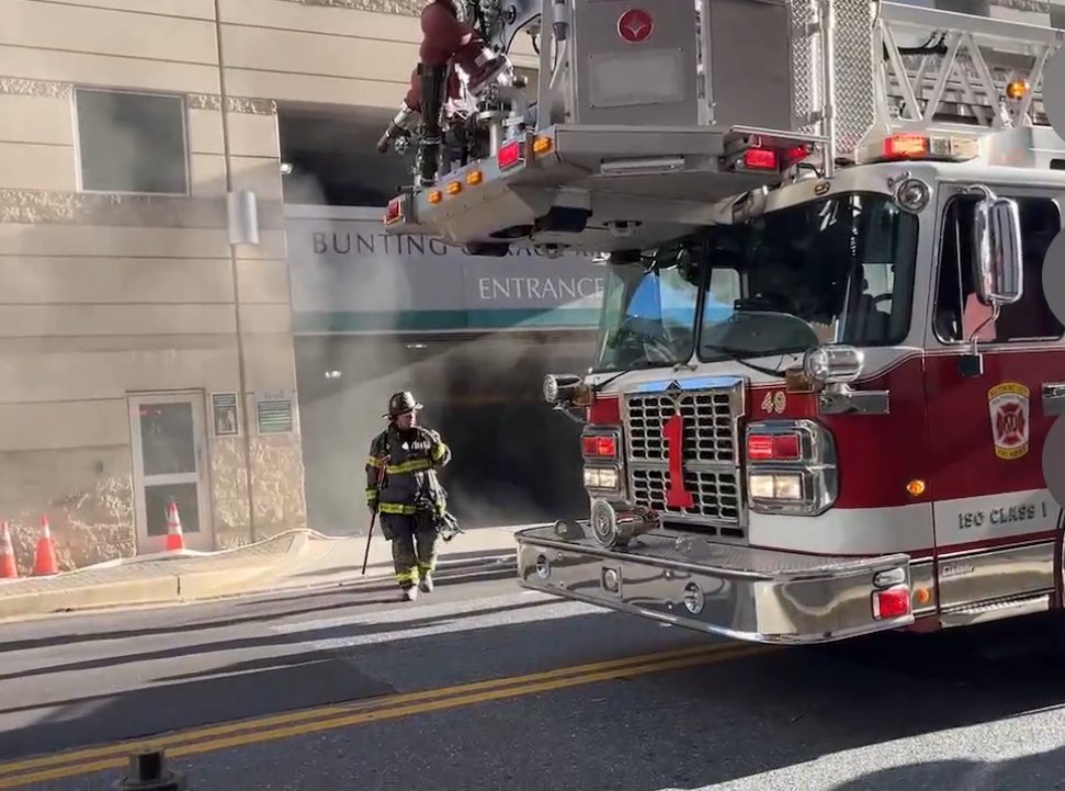 Baltimore Firefighters are fighting an electrical fire in Downtown Baltimore.