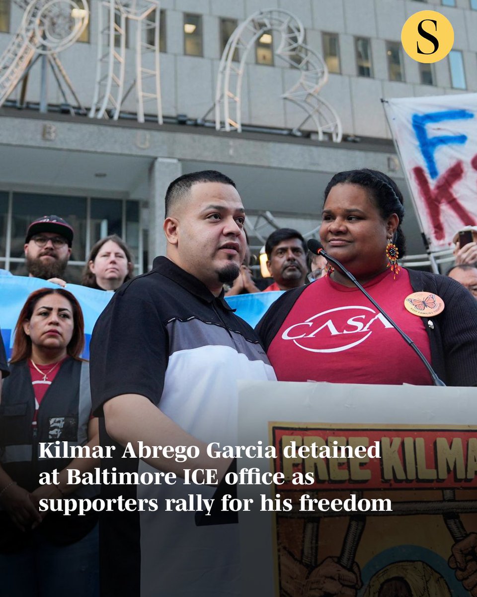 Kilmar Abrego Garcia was detained Monday morning at Baltimore’s U.S. Immigration and Custom Enforcement Office after speaking at a protest outside the office. Abrego Garcia, a 30-year-old El Salvador native and father of three from Prince George’s County