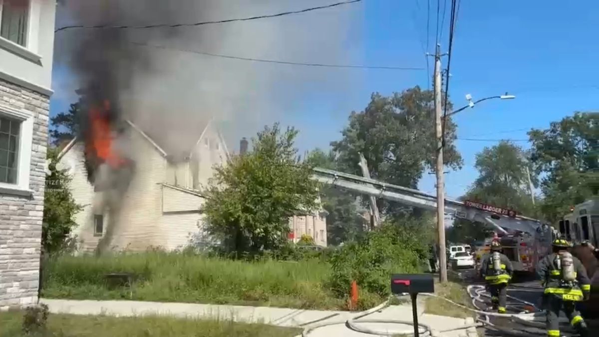 Firefighters battling massive house fire in West Brighton