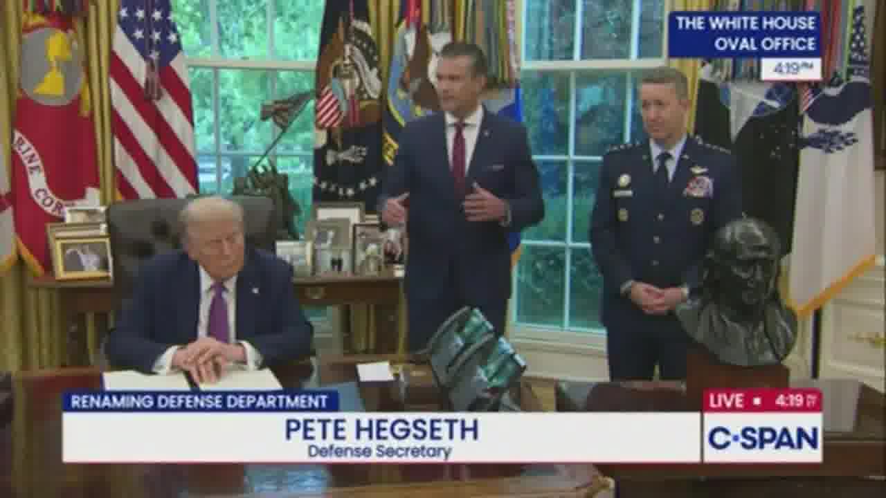 Hegseth: The war department is going to fight decisively, not endless conflicts. It's going to fight to win, not not to lose. We're going to go on offense, not just on defense. Maximum lethality, not tepid legality. Violent effect, not politically correct. 