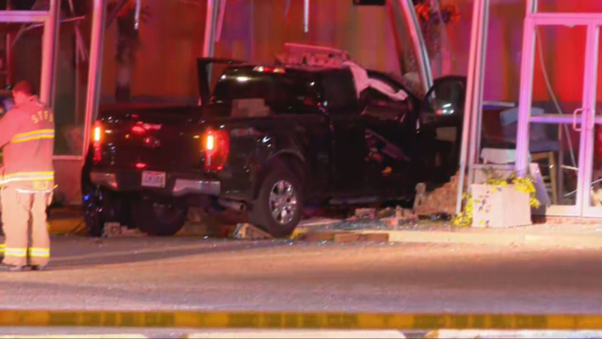1 dead after truck crashes through front of Greater Cincinnati church