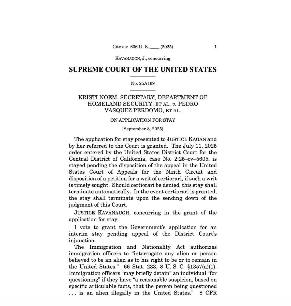 Supreme Court lets Trump resume immigration raids targeting Latinos, Spanish speakers and certain workers. Apparent 6-3 ruling. Dissenting, Sotomayor says the order is unconscionably irreconcilable with our nation's constitutional guarantees. 