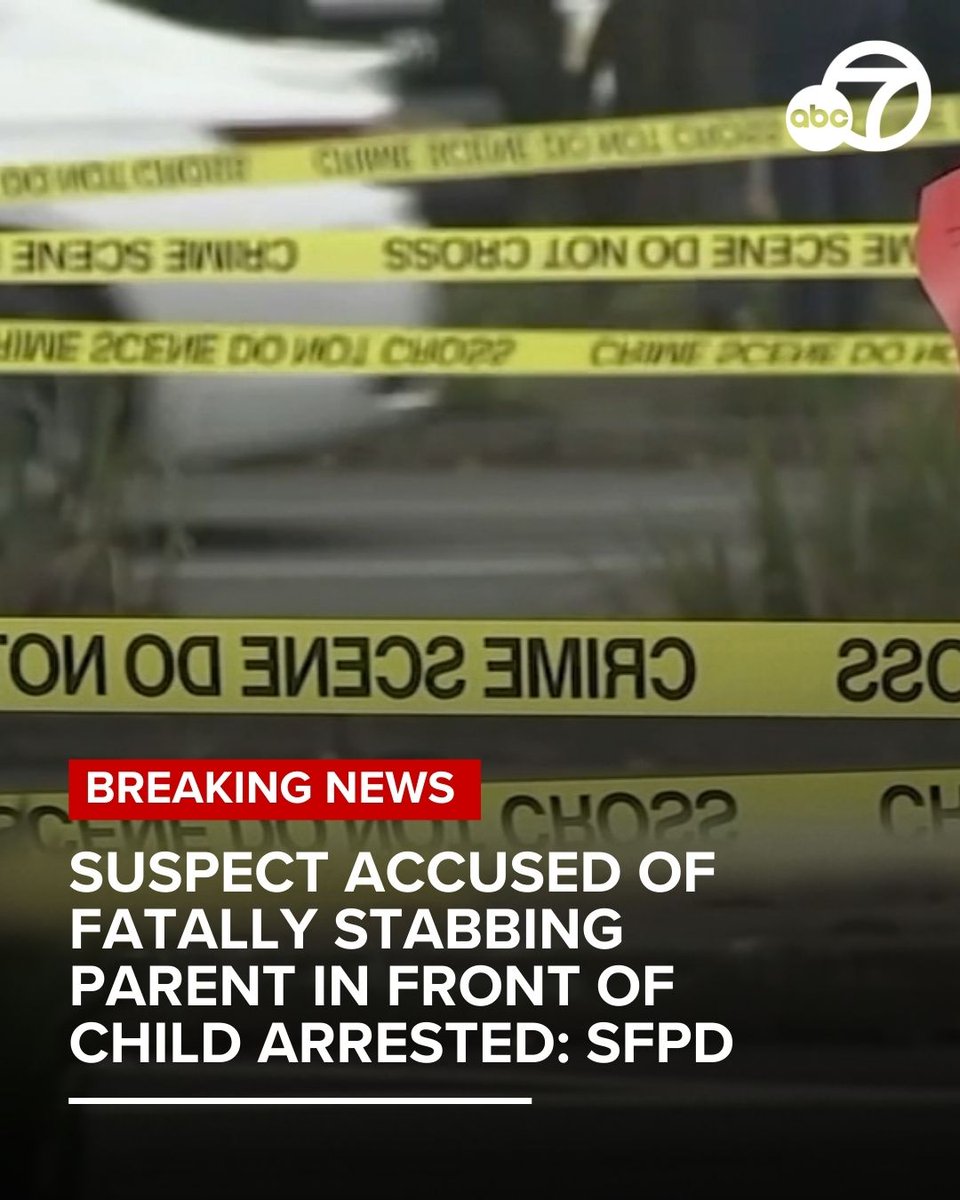 A suspect who allegedly fatally stabbed a father in front of his child on Wednesday evening near a San Francisco elementary school has been arrested, according to SFPD. Authorities say this was not a random attack and the suspect was arrested in Tuolumne County