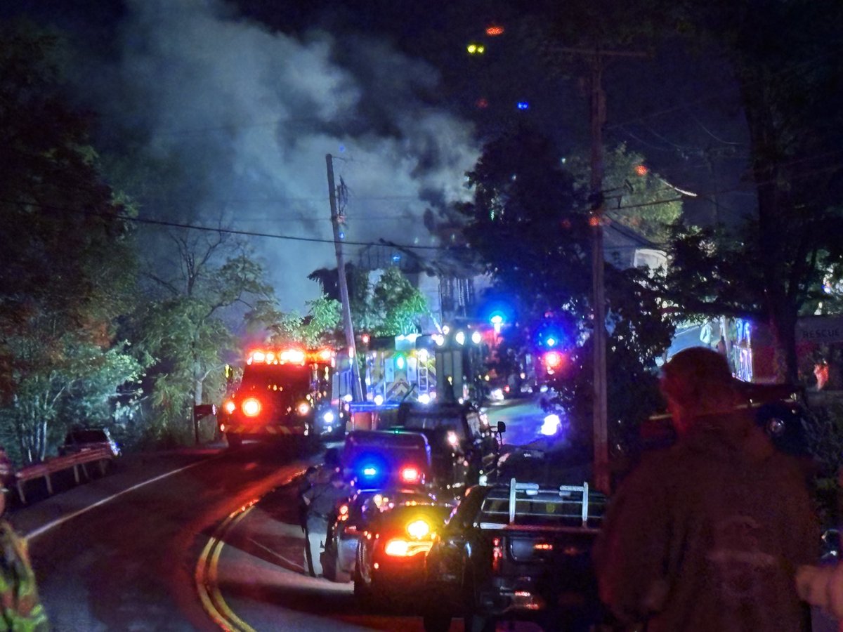 Multiple agencies battling a house fire on route 21 in Ontario county. Tankers are being brought in for water