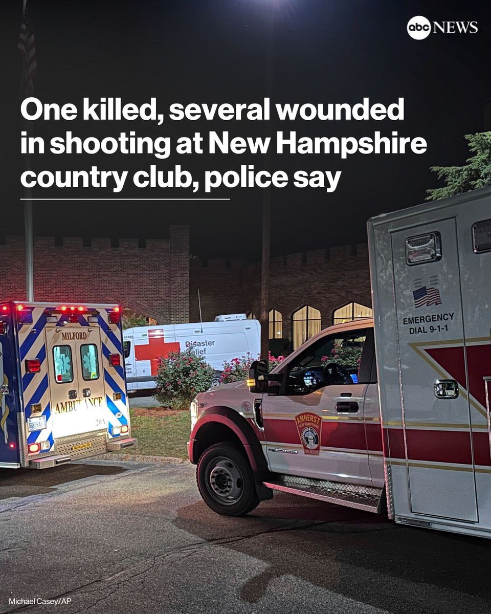 One person has been killed and several others wounded in a shooting at a New Hampshire country club, according to police