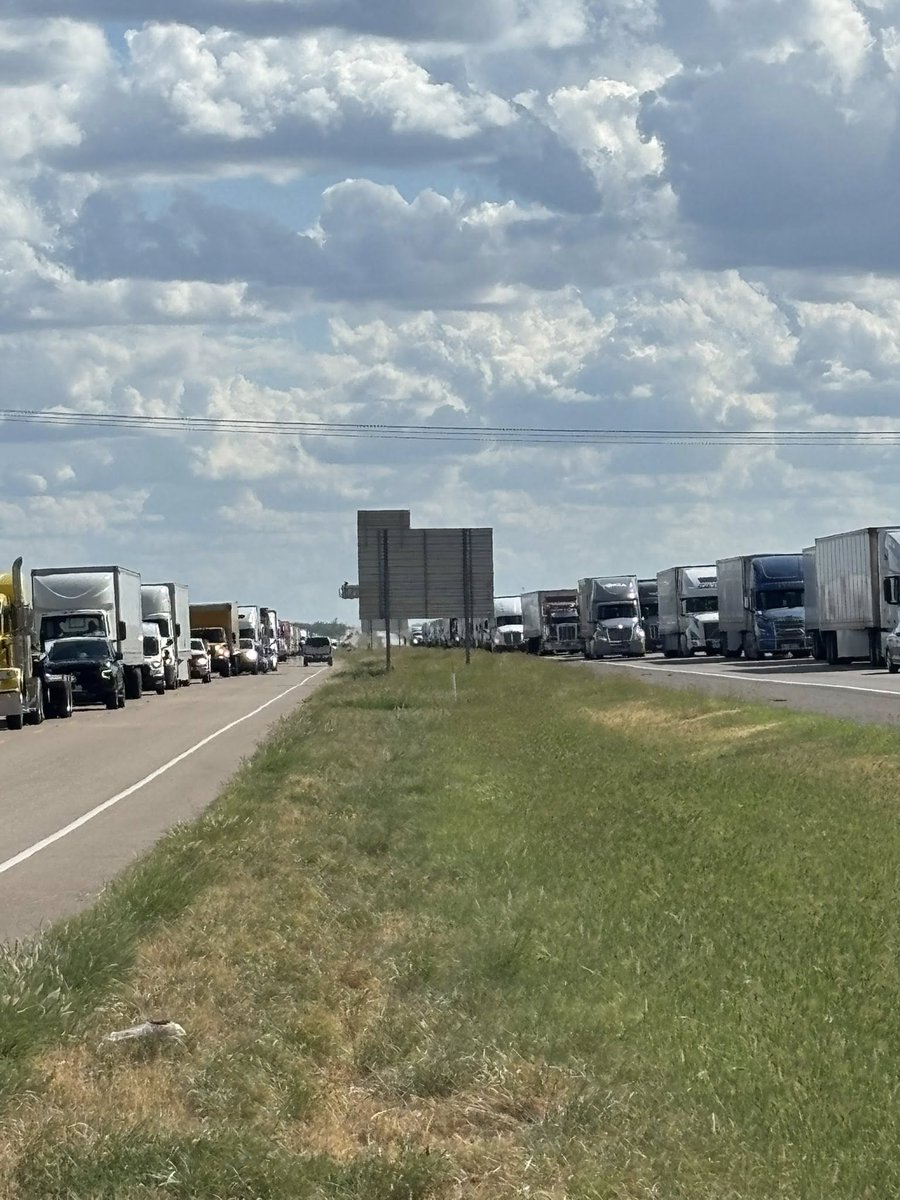 Two people were killed in a fiery crash along I-35
