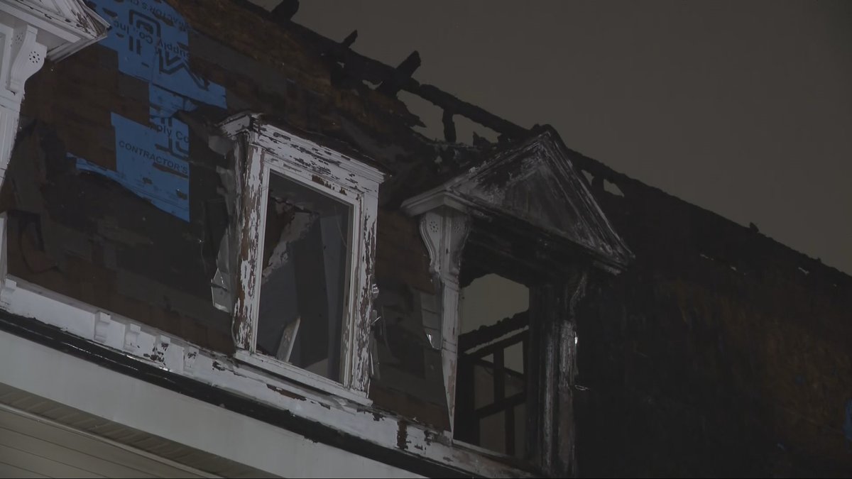 Firefighters battled an early morning fire at a vacant home in Providence on Thursday