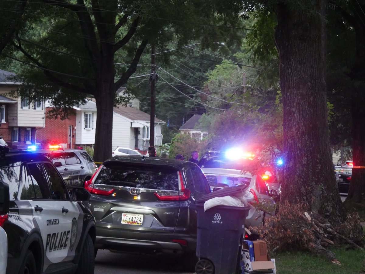 Cheverly, MD - While on duty late this afternoon, September 30th, members of the Cheverly Police Department, including Police Chief David Morris, were in Riverdale, Maryland, investigating a stabbing that had occurred earlier today in Cheverly. Officers located a car in the 6600 block of Greenland Street associated with the suspect in the stabbing. Chief Morris encountered a man outdoors, believed to be the suspect, who was armed with knives.