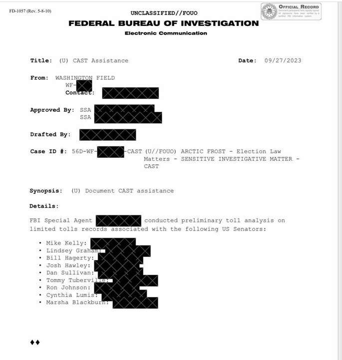 Former Special Counsel Jack Smith tracked private communications, calls of GOP senators during J6 probe, per Fox News