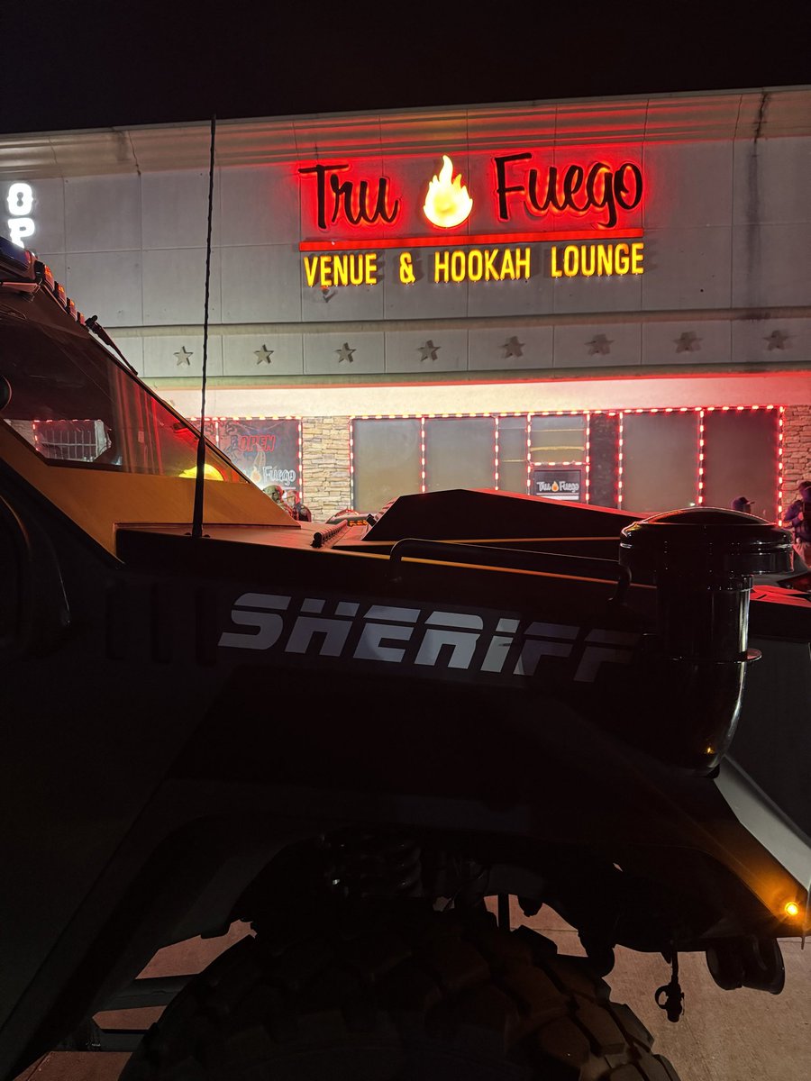 @HCSOTexas and partner agencies are conducting enforcement action at the 11600 block of Veterans Memorial. The location is an after-hours bar serving as a hub for criminal activity