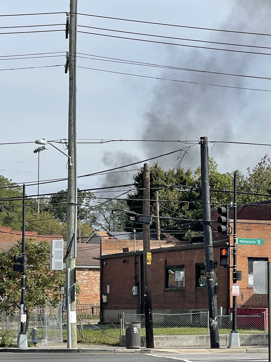 APARTMENT FIRE IN NE DC: 4200 Bl. of Edson Pl. N.E. @dcfireems on scene of a 2 story apartment building with fire showing on arrival. WORKING FIRE DISPATCH was requested. Bulk of the fire has been knocked down. All searches was negative. newsfromtheconcrete publicsafety ThanksLooks like possible house fire. Can&rsquo;t really tell. Hearing DCFD en route now