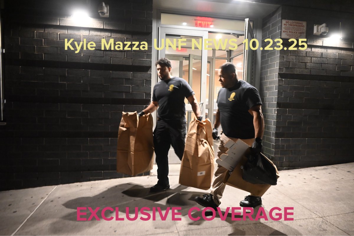 Members of the NYPD crime scene unit executed a search warrant and collected evidence on October 23, 2025 after a child was critically stabbed multiple times to the head, an adult woman was stabbed to the abdomen with other children uninjured including suspect Joshua Burnside being taken into custody at 1010 East 173 Street