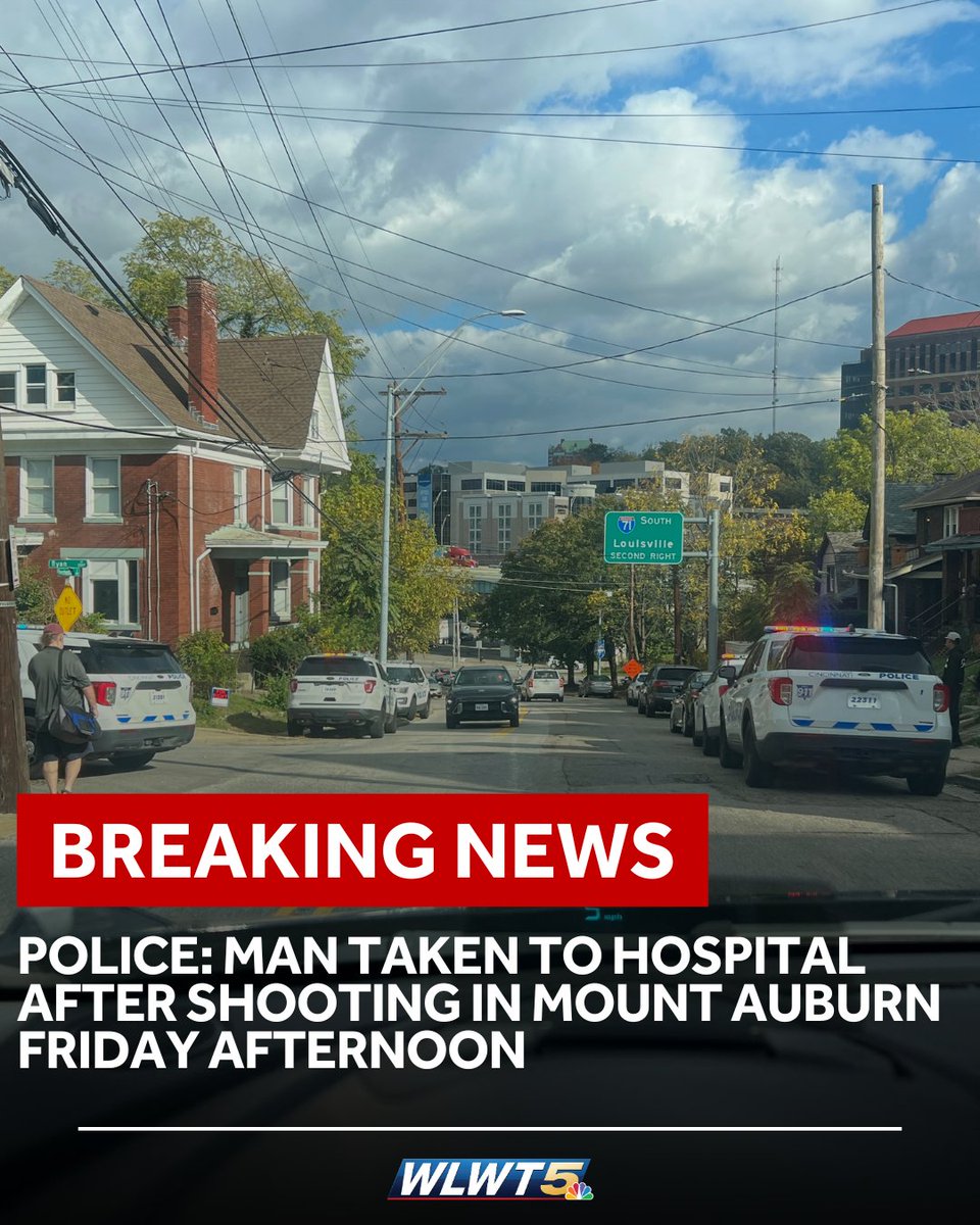 One person is injured after a shooting in Mount Auburn on Friday afternoon
