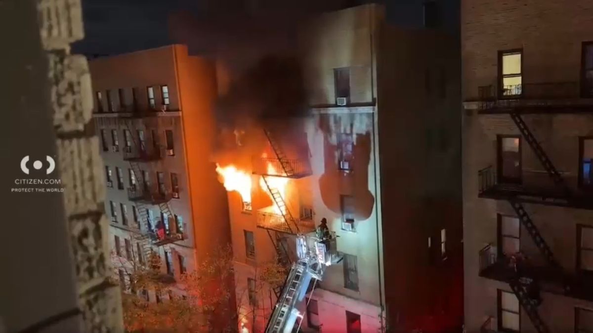 9 injured, including 3 firefighters, after fire tears through building in Washington Heights