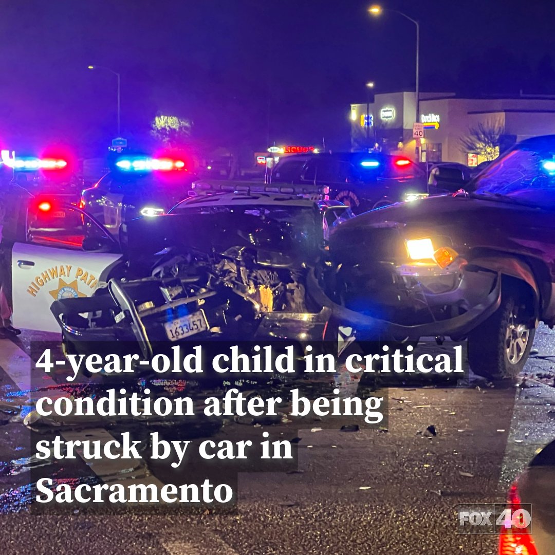 A California Highway Patrol vehicle was destroyed and an officer was taken to the hospital after an on-duty car crash Tuesday night