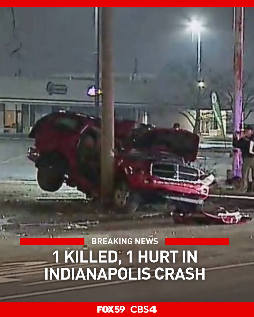 1 person was killed and another seriously hurt after a crash at North Sherman Drive and East 25th Street