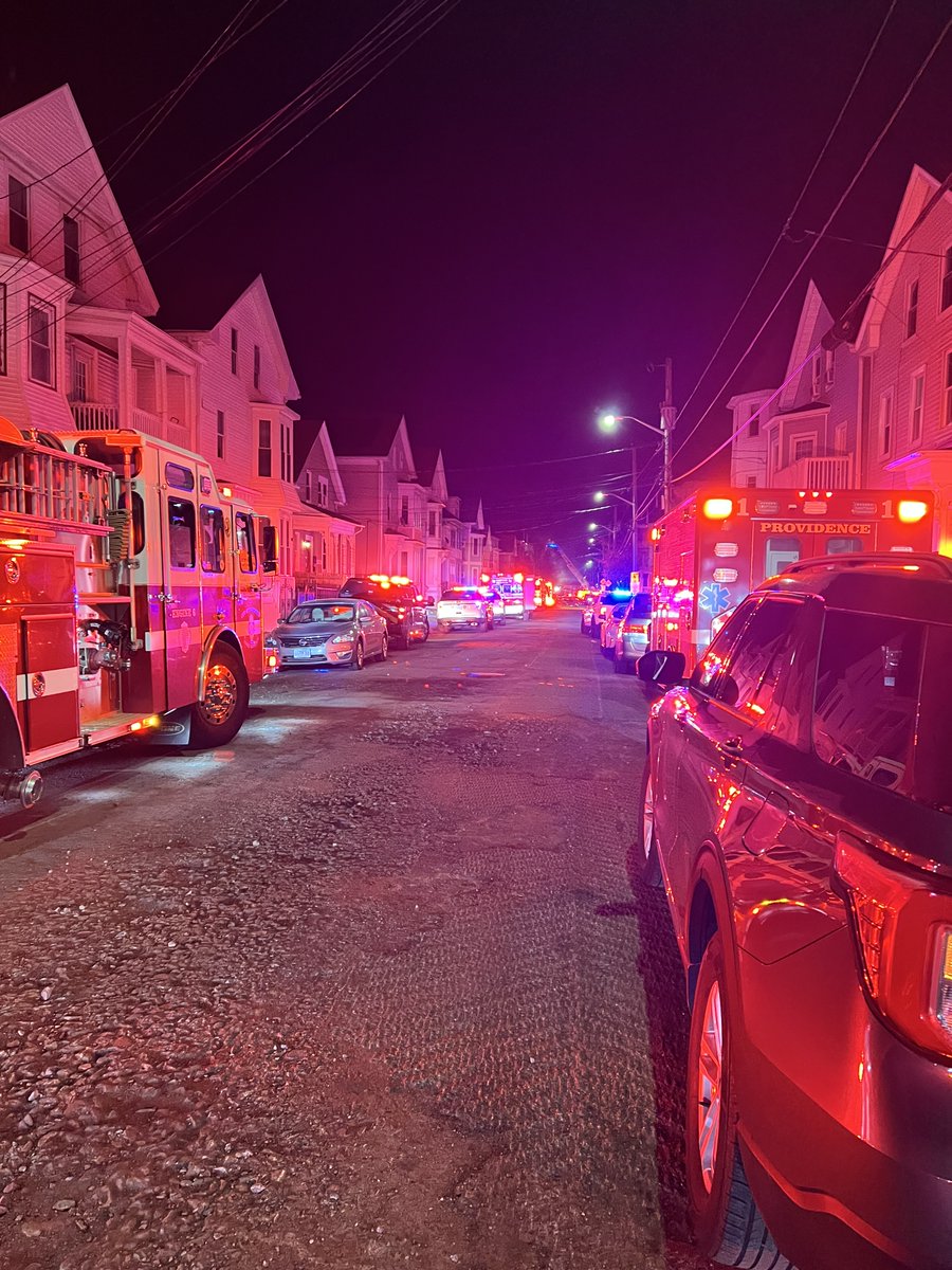 Firefighters responded to an early morning fire at a multifamily home in Providence