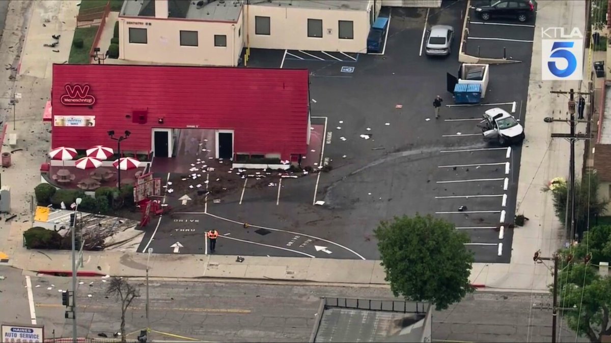 Alhambra police officer dies after pursuit ends in high-speed collision.