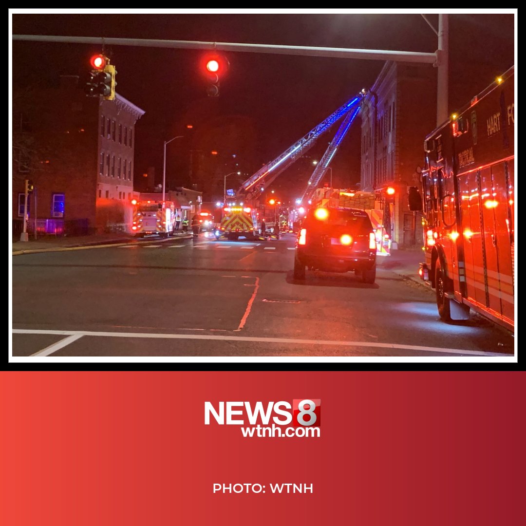 22 people are displaced after a second-alarm apartment building fire Tuesday on Albany Avenue in Hartford
