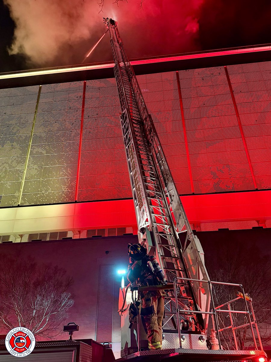 Dozens of firefighters were called to the Raleigh Convention Center on Monday after a  fire broke out on the 500,000-square-foot building's roof