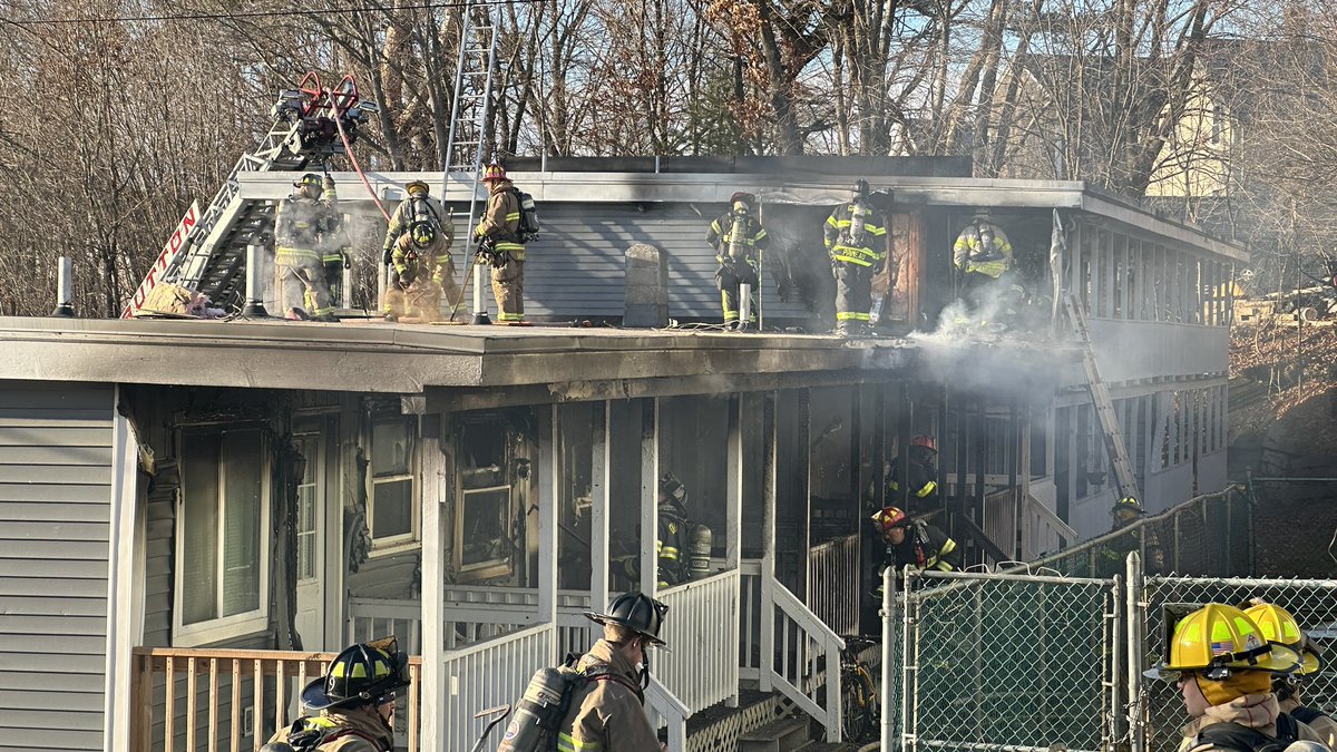 Scene Northbridge,  3rd alarm Beane’s Lane. Companies making great progress