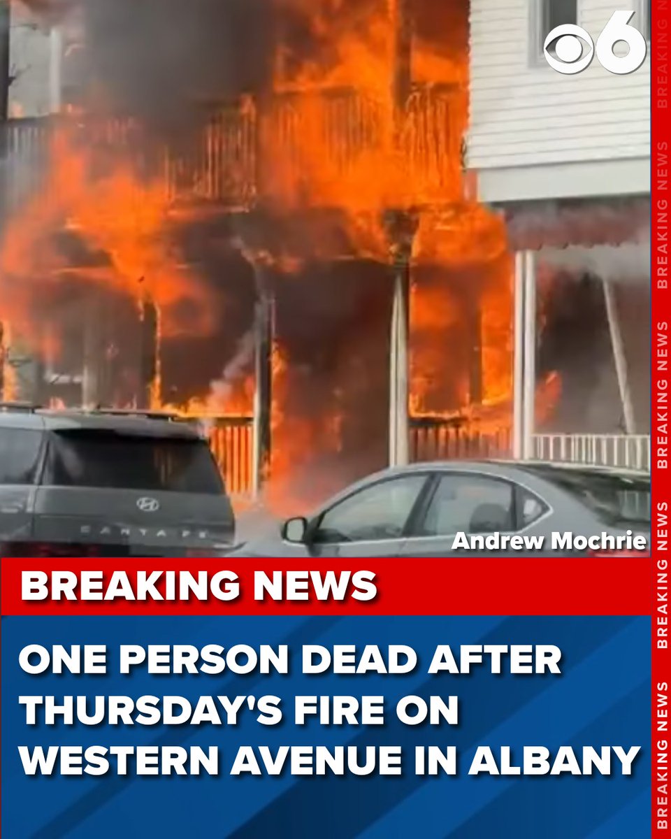 A fire on Western Avenue in Albany on Thursday has now turned deadly