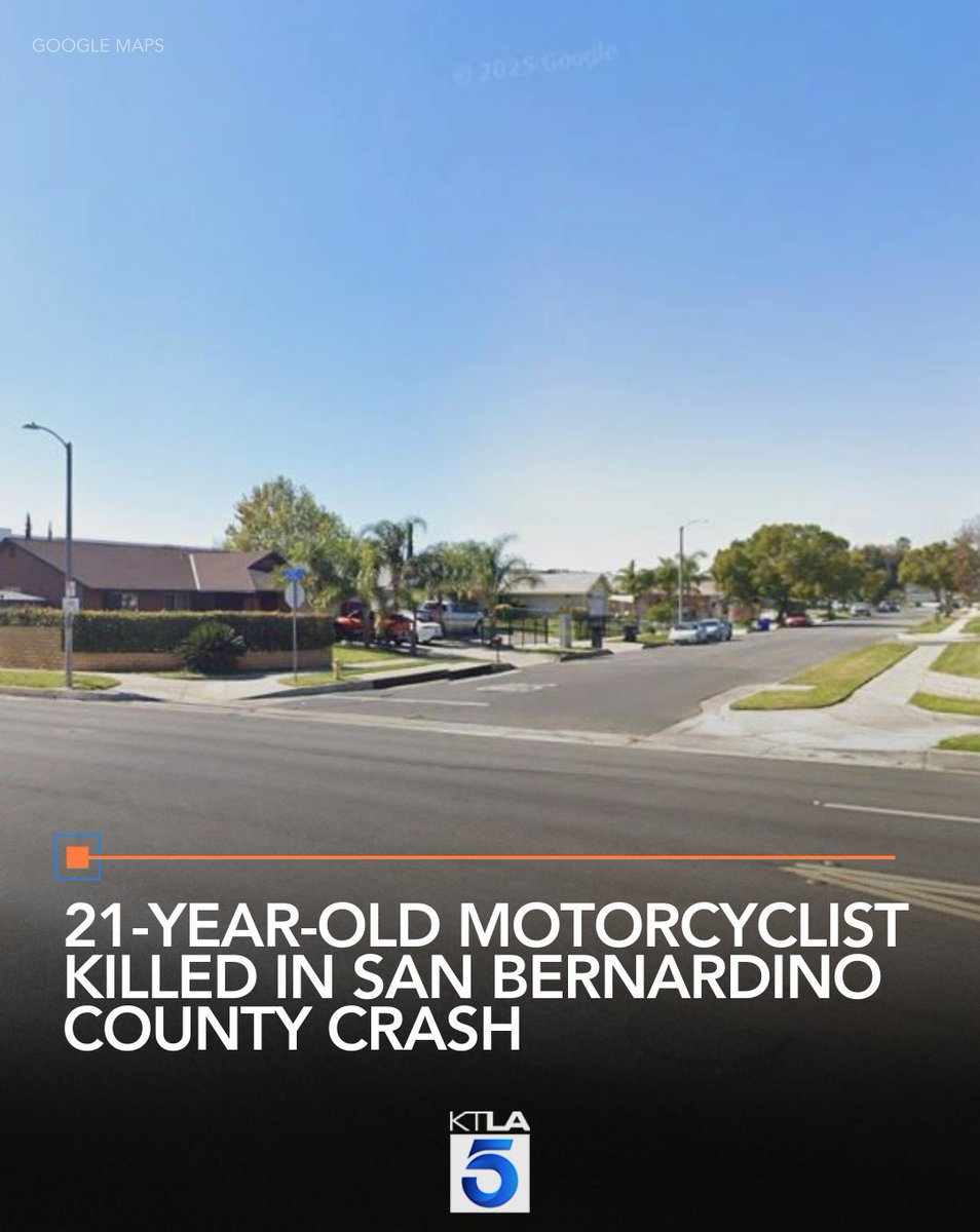 An investigation is underway after a motorcyclist was killed in a San Bernardino County crash