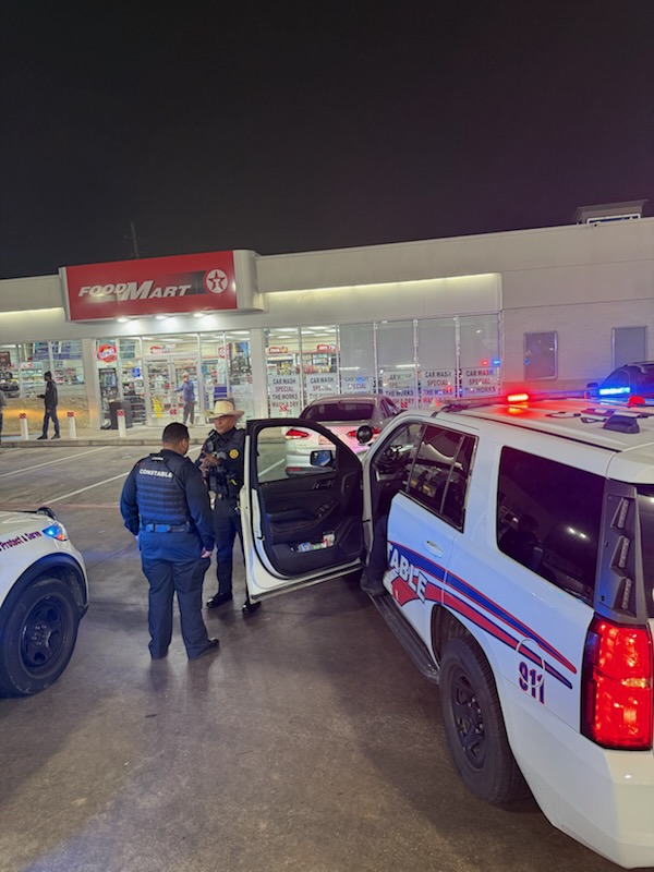 Constables have one person in custody for open warrants and drug possession near the 7800 block of FM 1960 near Lee rd