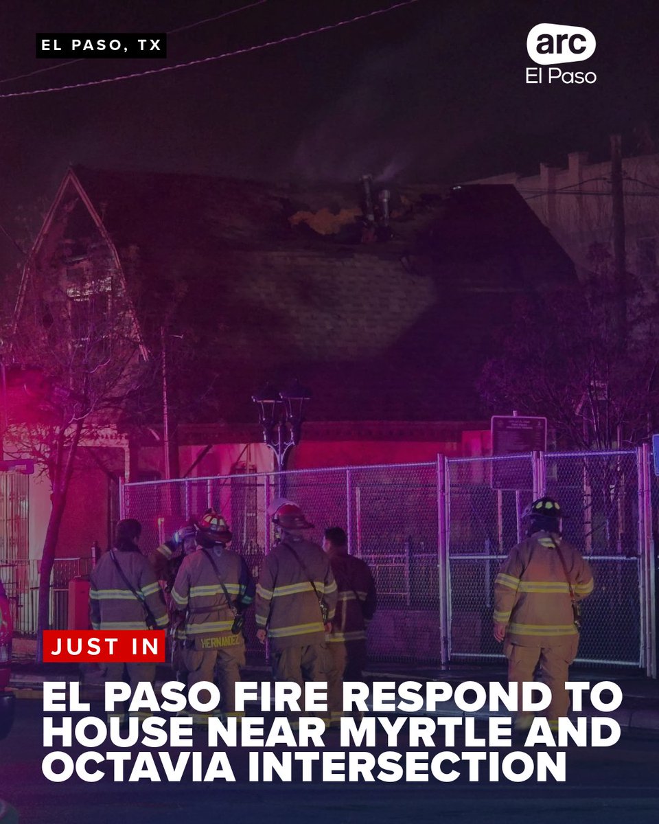 The El Paso Fire Department responded to a house fire on Wednesday evening at the intersection of Myrtle and Octavia near Downtown El Paso