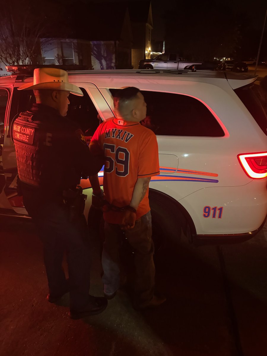 Constables have one person in custody for DWI near 7300 Foxbrook dr. Another drunk driver off of the roads