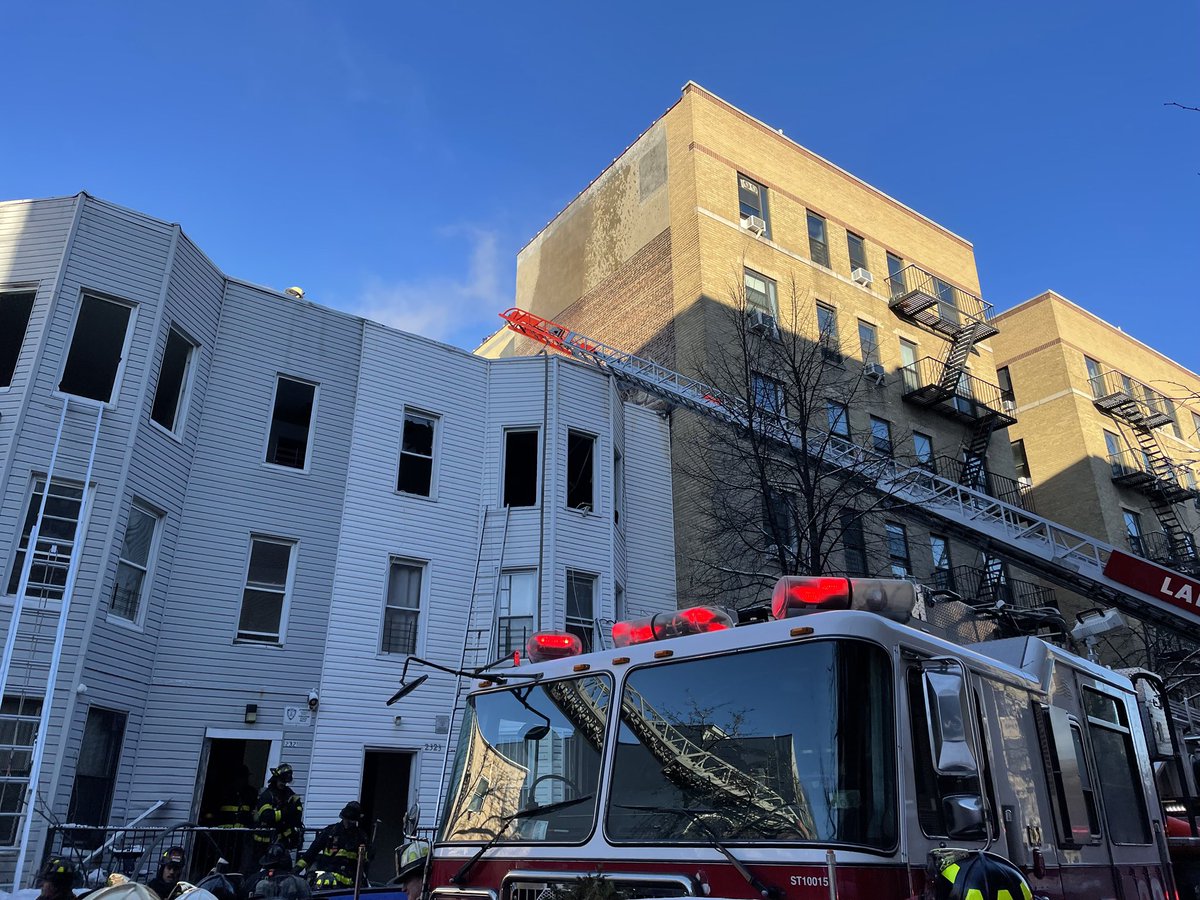 Early Monday morning, units responded to a 3-alarm fire at 2321 Grand Avenue in the Bronx. Upon arrival, units encountered smoke conditions on the second and third floors and confirmed fire on both levels, with extension into the exposure next door. Approximately 140 Fire and EMS