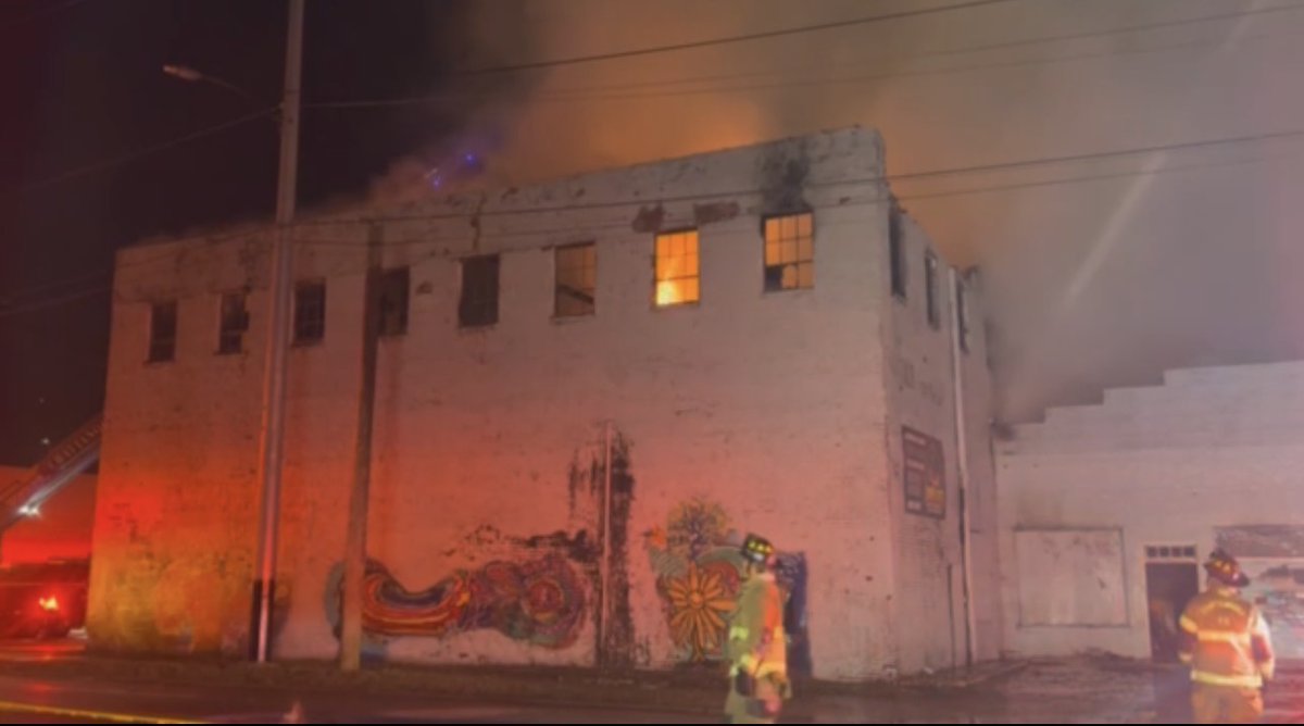 The Chattanooga Fire Department says crews were dispatched to Lumberjacks Hardwood Center, located at 1626 South Watkins Street, where flames were visible through the roof of the building upon arrival