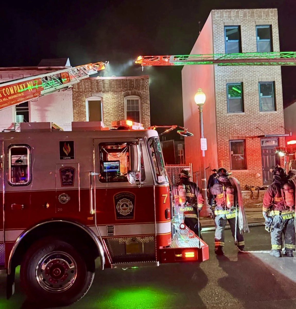 1100 block of 10th St SE. Fire involved front door and door frame with minimal smoke conditions inside the structure quickly extinguished by DC firefighters