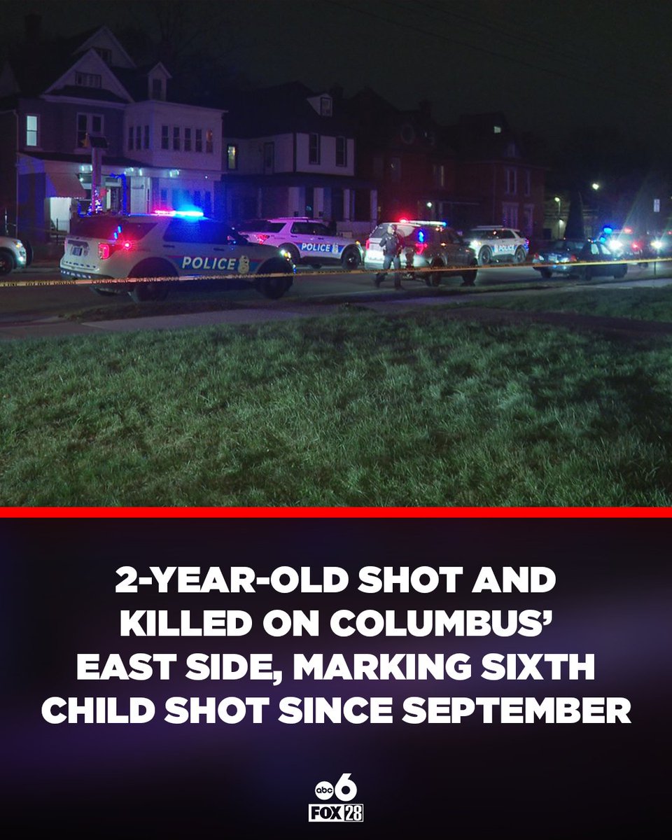 A toddler died after being shot on the near east side of Columbus Monday evening, marking the sixth accidental shooting involving children under 12 since September. The incident occurred on East Long Street