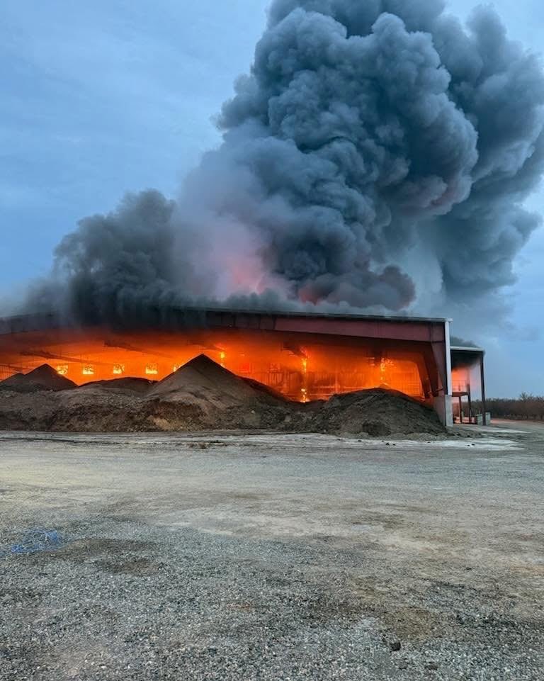 Early Morning Fire at Egg Facility Under Investigation. Fire Investigators on scene early this morning for a commercial structure fire on Hall Road in Denair. The fire occurred in a chicken house at a commercial egg facility. The origin and cause is still under investigation