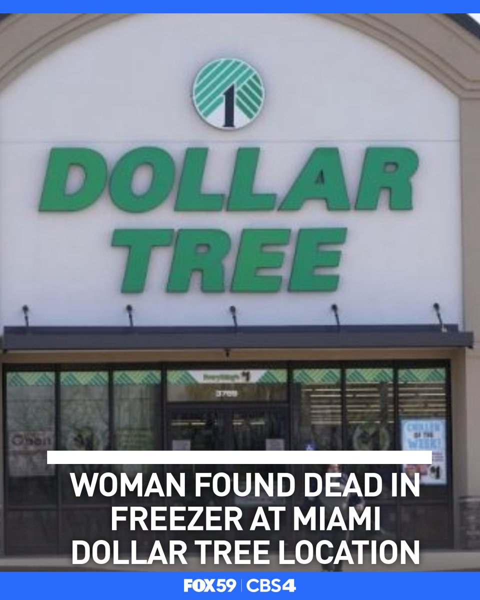 A death investigation is underway in Miami after a woman was found dead in a Dollar Tree store freezer
