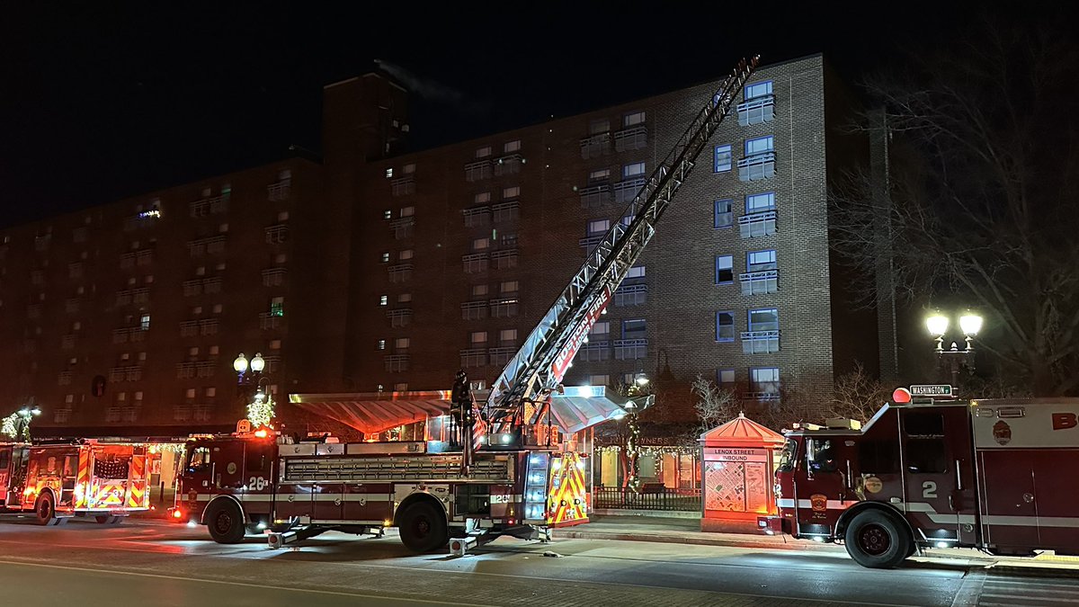 Boston fire on scene at 1850 Washington St for an odor of smoke.