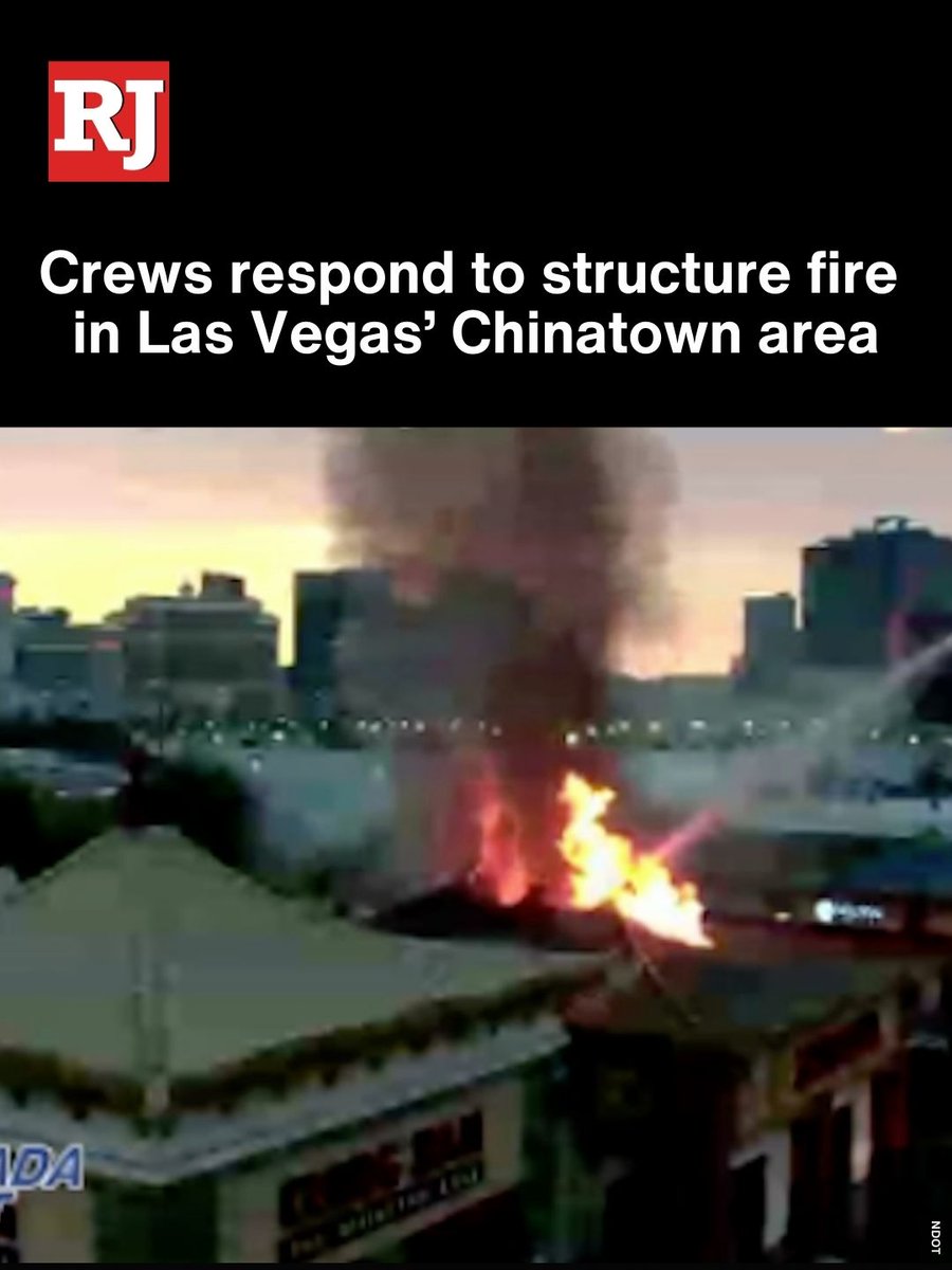 Crews are responding to a structure fire early Friday morning in Las Vegas’ Chinatown area
