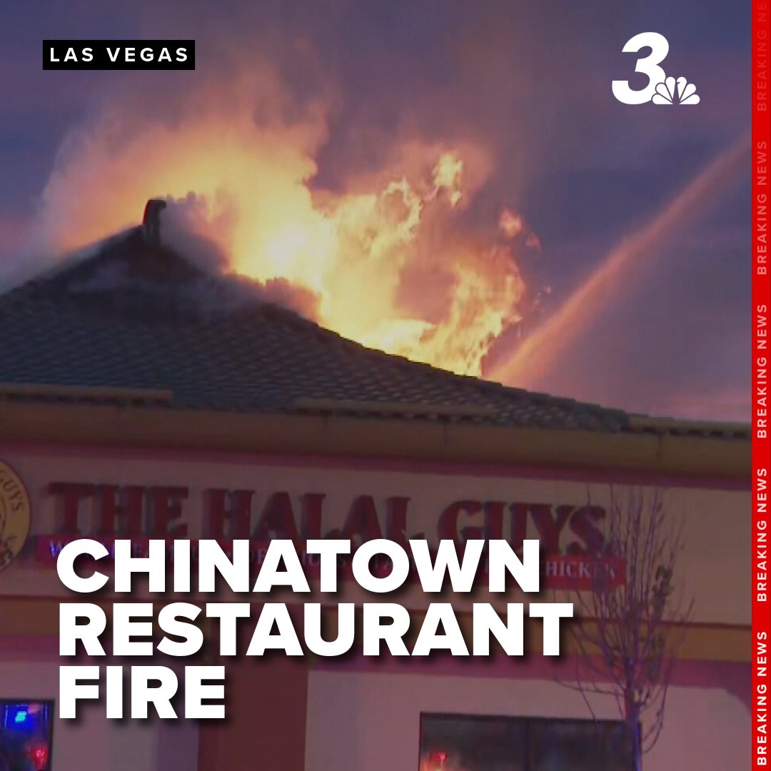Crews continue to battle the fire that broke out a Chinatown restaurant in Las Vegas this morning