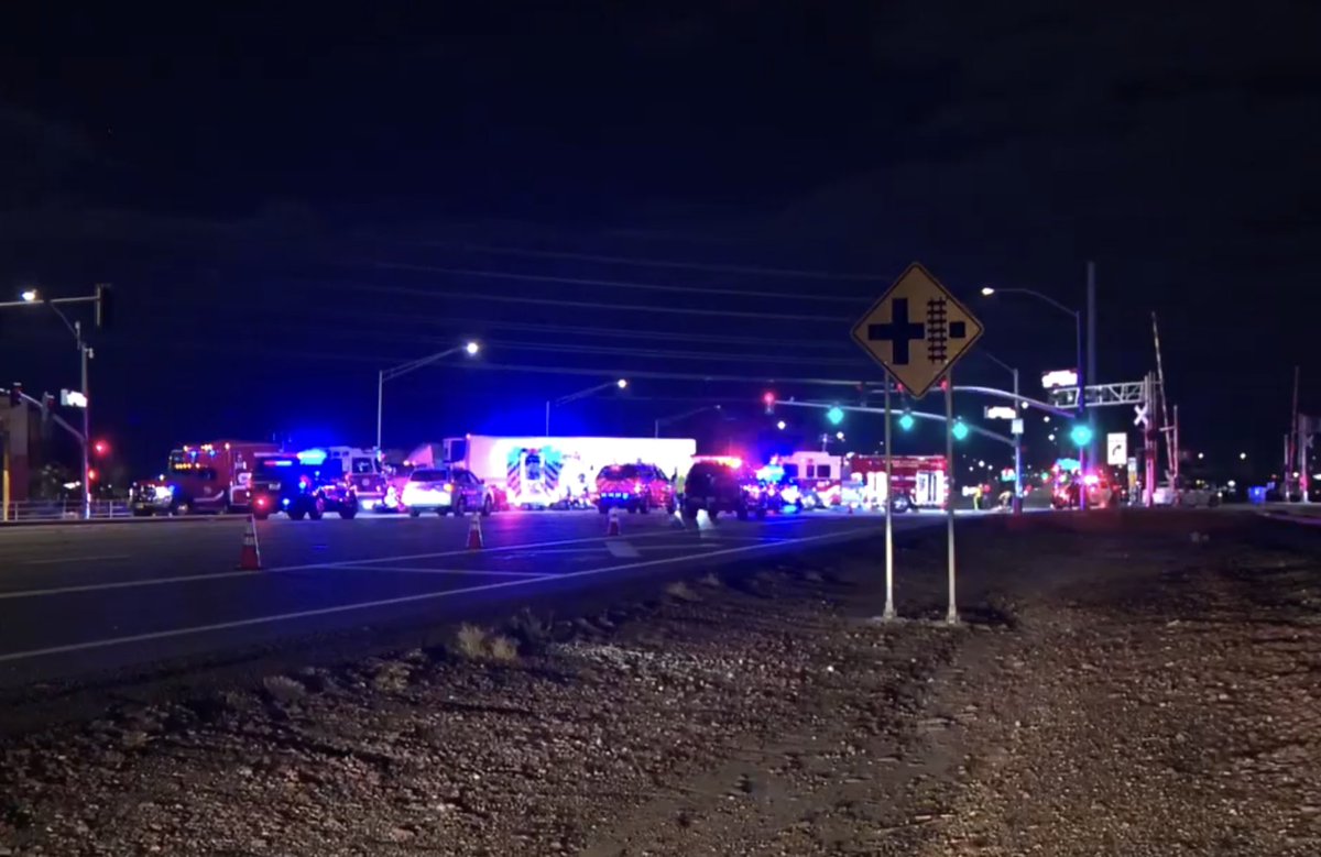 The area of Grand Avenue and Dysart Road is expected to be closed for several hours after a crash involving a semi-truck early this morning