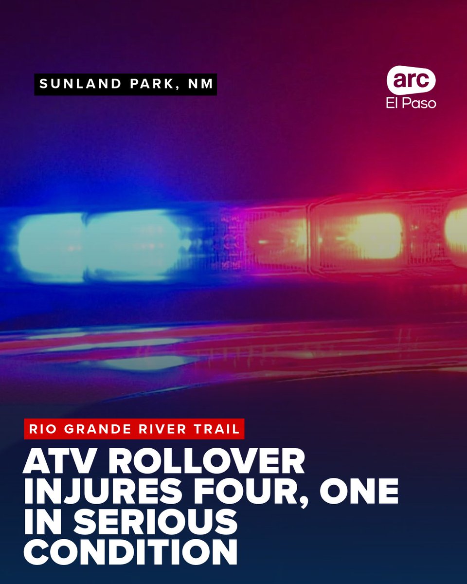 Four people were hospitalized- one in serious condition- after an all-terrain vehicle rolled over near the Rio Grande River trail Thursday night