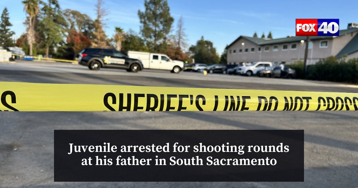 A juvenile is in custody after shooting multiple rounds at his father Saturday morning in South Sacramento, according to the Sacramento Sheriff's Office