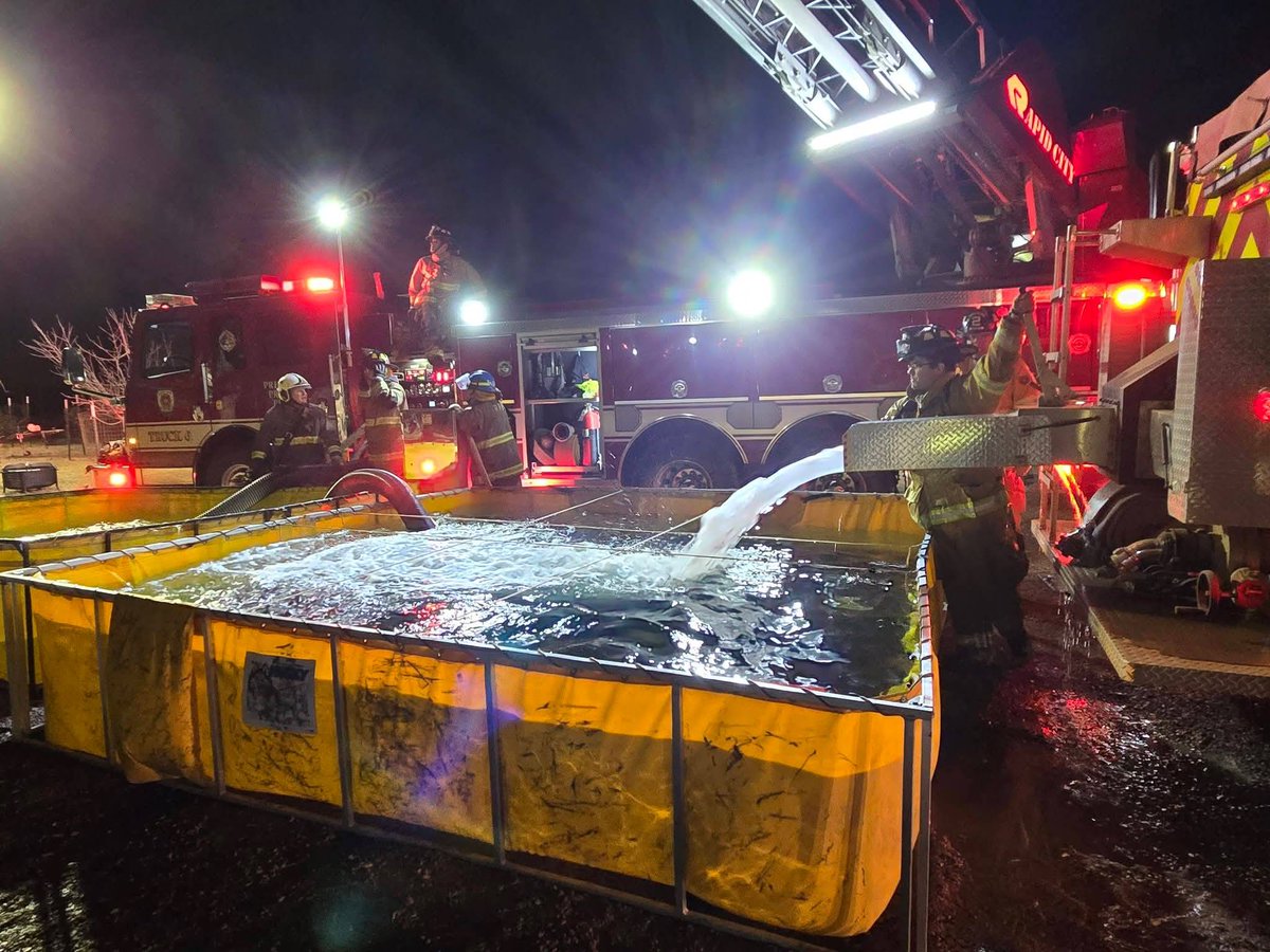 Just after midnight Rockerville units were paged mutual aid to support Battle Creek Fire for fire and smoke visible from Hwy 79. After Battle Creek arrived in the area along Hwy 79, they communicated with Rockerville that the fire was likely on Pine Grove Rd.