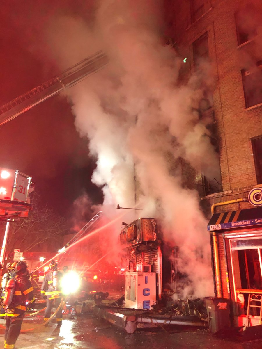 5 BELLS TRANSMITTED IN THE BRONX OVERNIGHT. FDNY operations are ongoing at a five alarm fire at Findlay Ave & 170th Street in the Bronx. NYC Emergency Management is on scene supporting interagency coordination.Residents, workers, and commuters in the area should expect heavy smoke, street closures, and significant