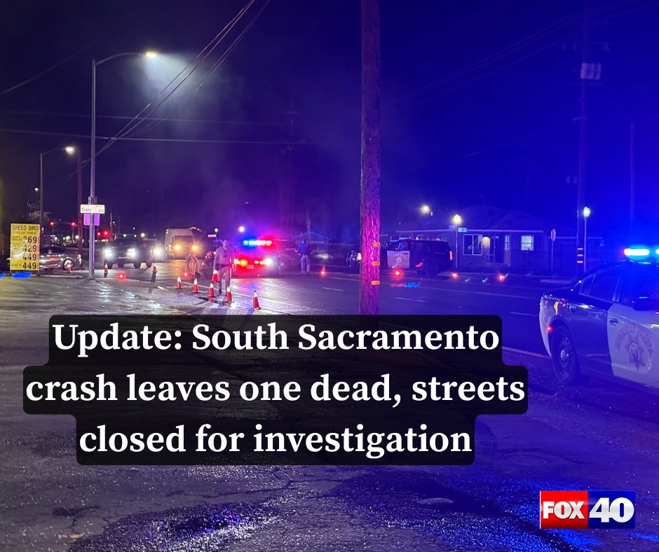 A man is dead after a vehicle vs pedestrian crash occurred in South Sacramento on Tuesday night.