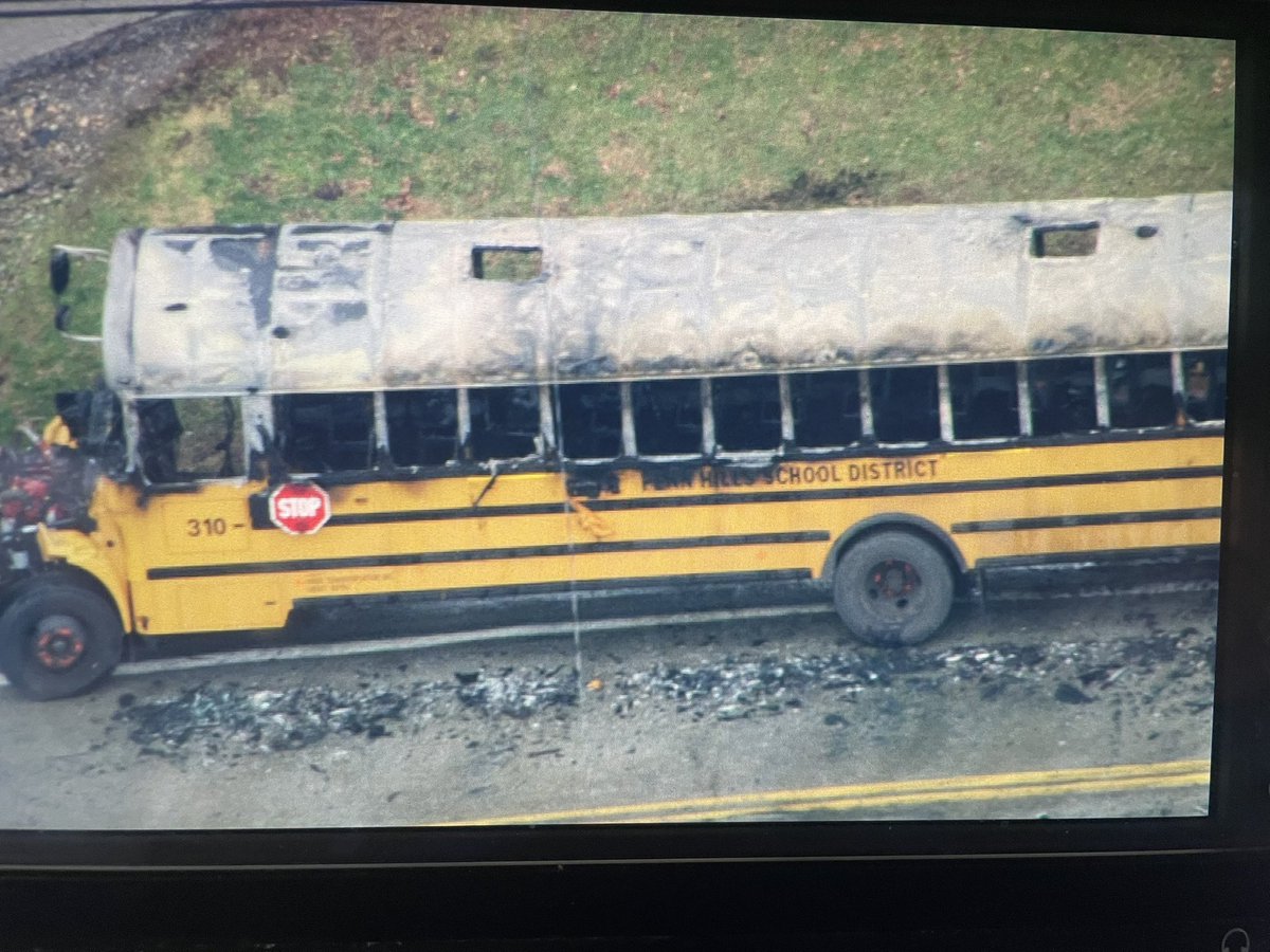Schools Bus fire in Penn Hills no reported injuries