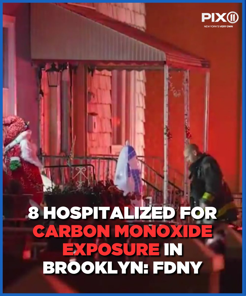 incident unfolded in Brooklyn when 12 people were exposed to carbon monoxide, the FDNY says