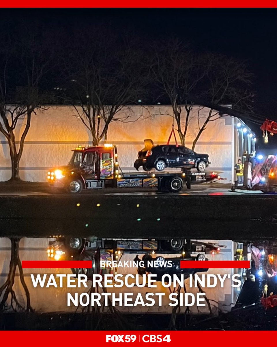 A father died and two children were saved after a car ended up in a retention pond on the northeast side. Officers plunged into frigid waters during the rescue